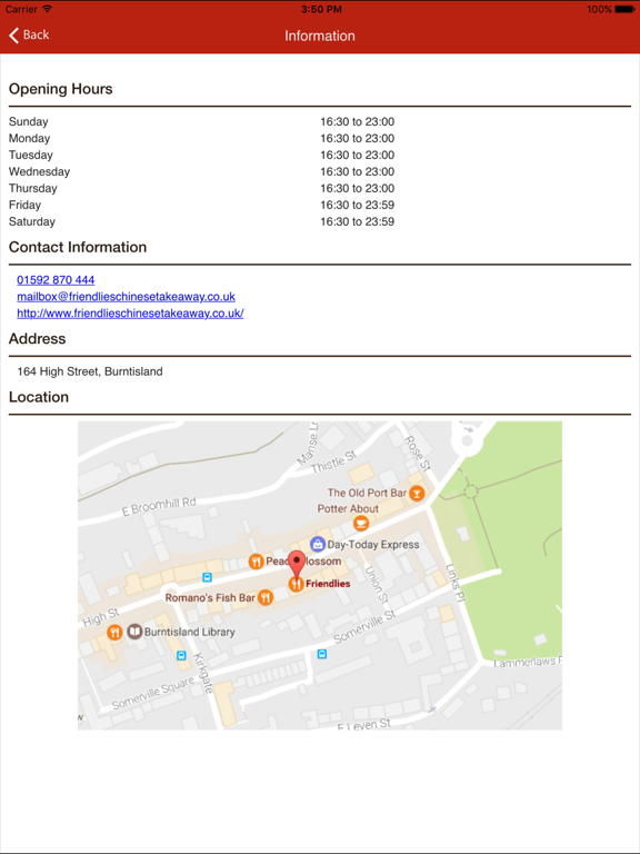 Screenshot #6 pour Friendlies Chinese Takeaway