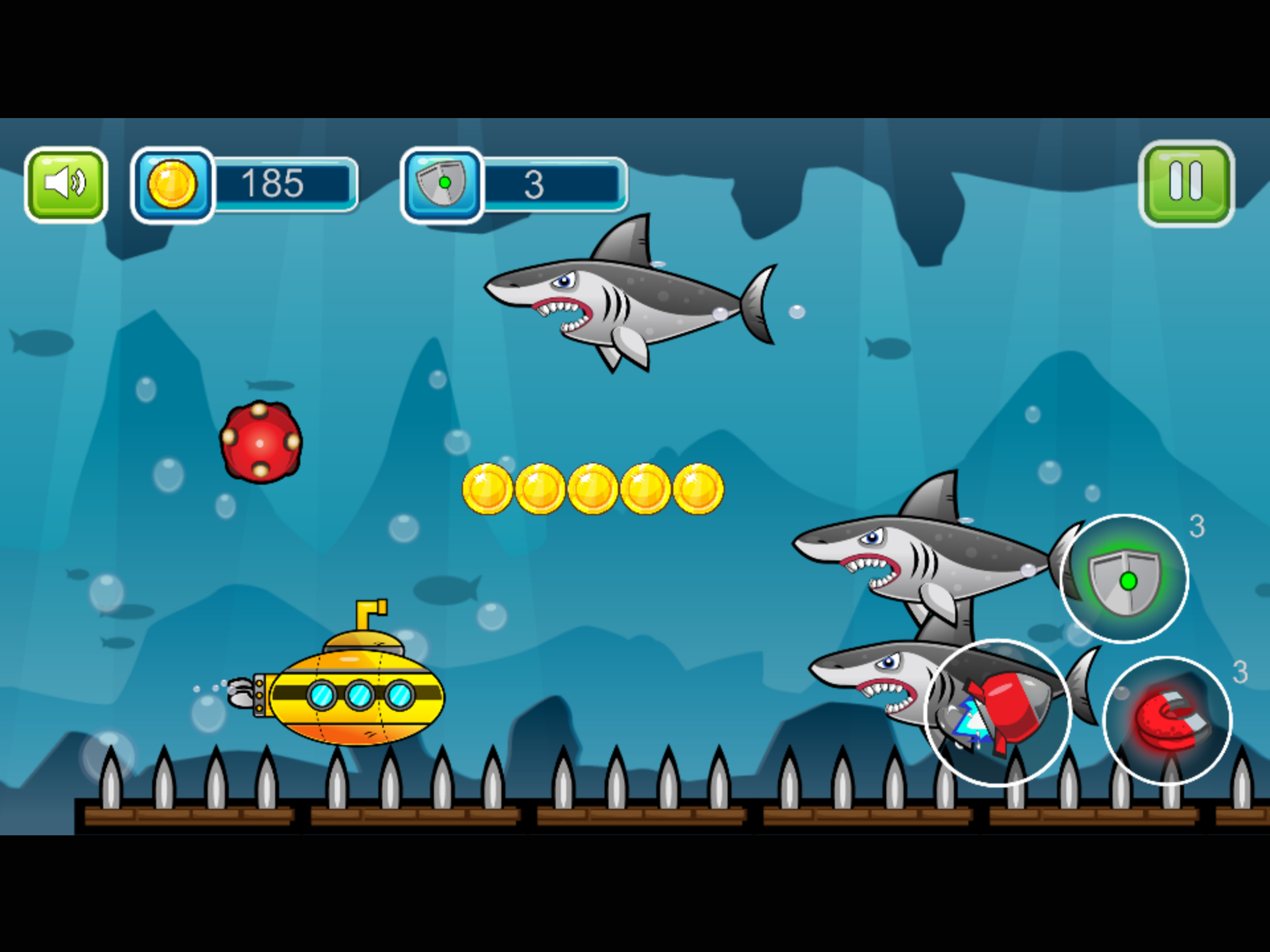 Submarine shoot shark & dive underwater adventure screenshot 6