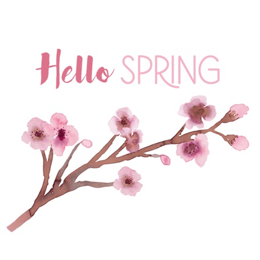 Spring Watercolor Messages Stickers icon