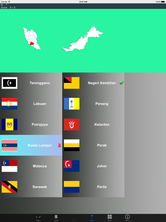 Screenshot #5 pour Malaysia State Maps and Flags