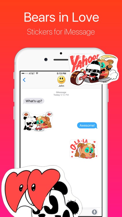 Bears Want to Fall in Love Stickers