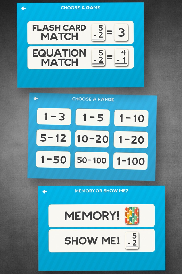 Subtraction Flash Cards Match Math Games for Kids screenshot 3