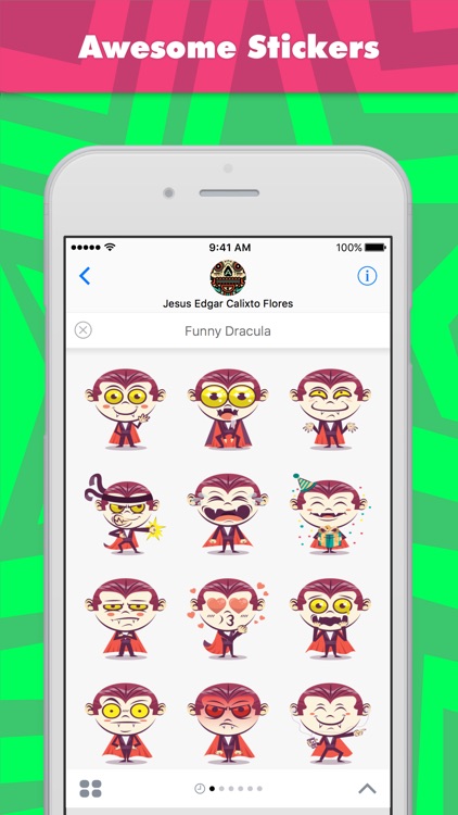 Funny Dracula stickers by KORCHO