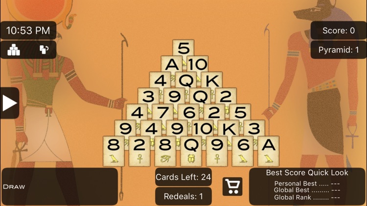 Pyramid Solitaire Lite