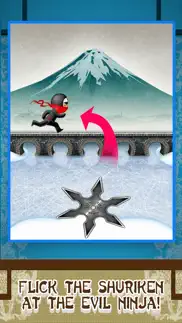 ninja clash run 2: best fun smash star flick game iphone screenshot 2