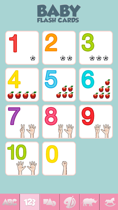 Screenshot #2 pour Baby Flash Cards Game Learn Alphabet Numbers Words