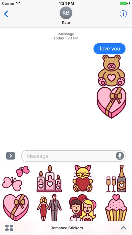 Romance Stickers - Love for Valentine's Day 2017