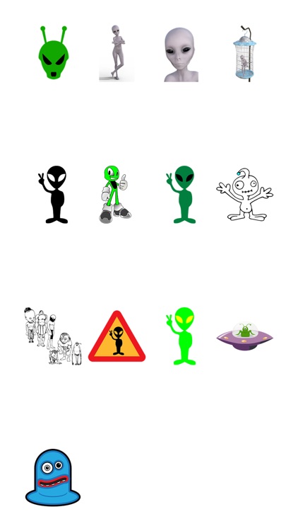 More Aliens Three Sticker Pack
