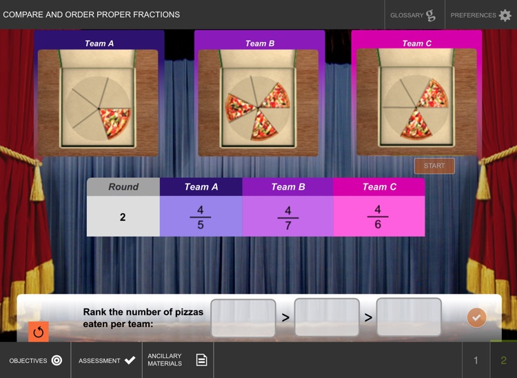 Compare and Order Proper Fractions