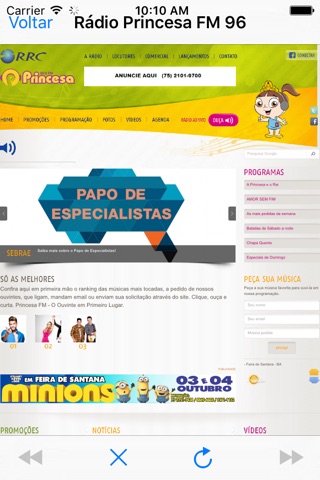 Rádio Princesa FM 96.9 screenshot 3