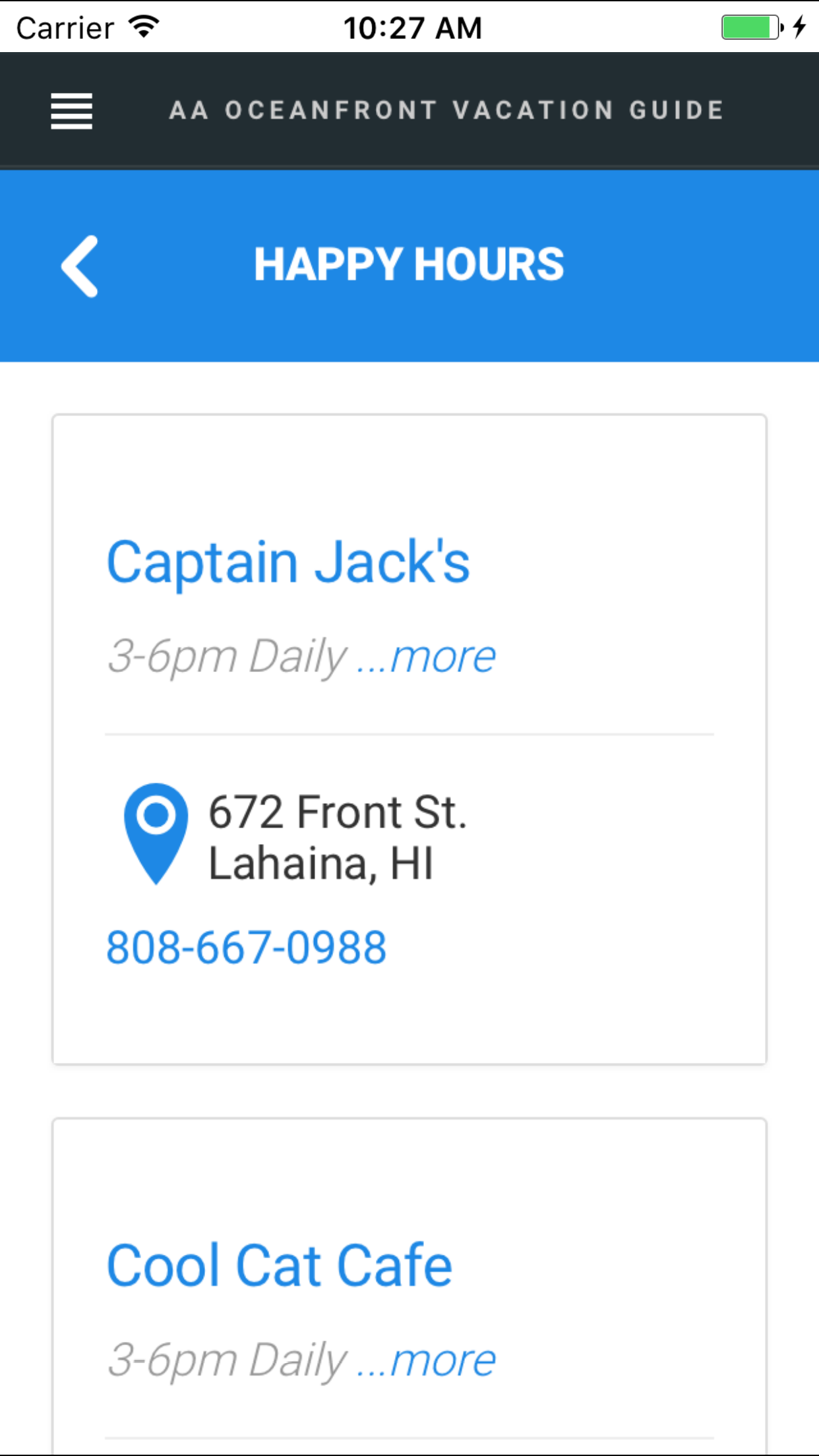 AA Oceanfront Vacation Guide