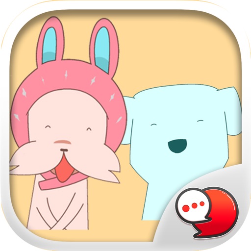 Dog and Cat is Friend Stickers By ChatStick