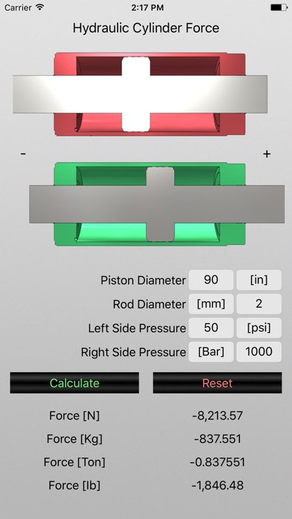 Hydraulic Cylinder Force screenshot-3