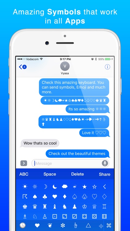 New Symbols Keyboard with Infinity Themes screenshot-0