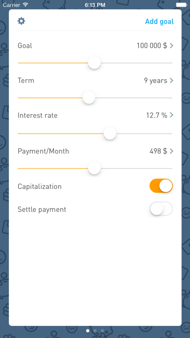 Screenshot #1 pour Deposit Calculator - plan and calc your savings