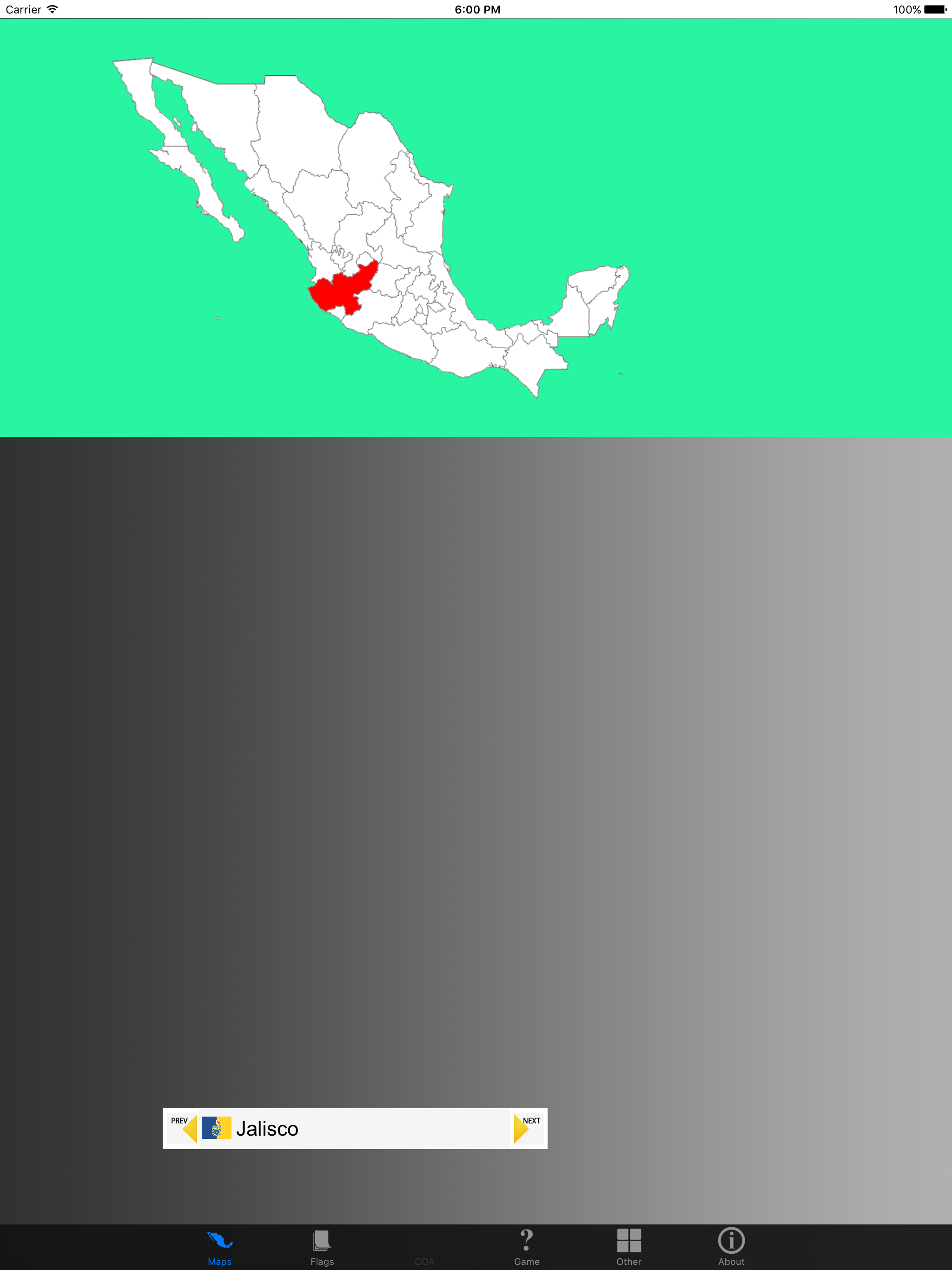 Mexico State Flags and Maps