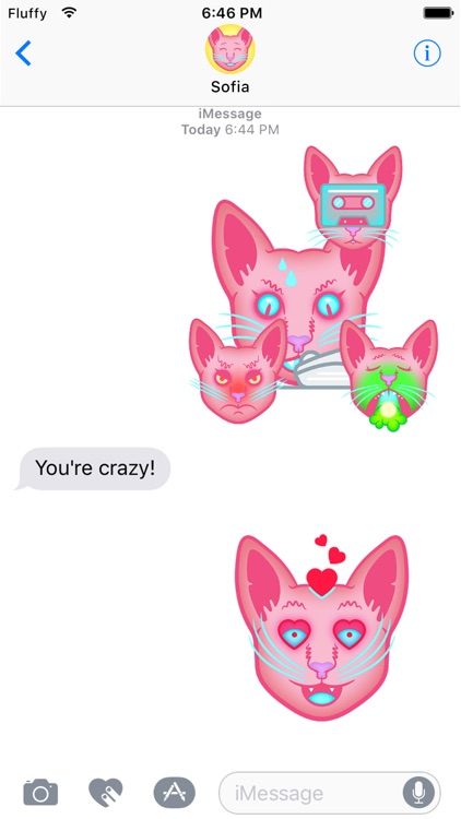 Fluffy Decay Sofia Sticker Pack screenshot-3