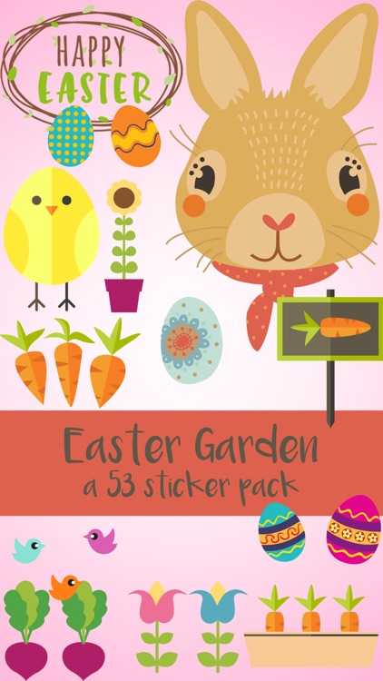 Happy Easter Garden Sticker Pack