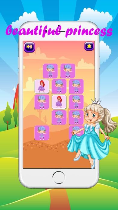 princess matching games 王女 記憶力 無料で遊べるゲームのおすすめ画像3