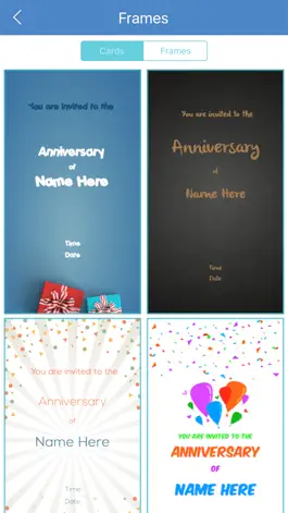 Game screenshot Anniversary Invitation Card Maker apk