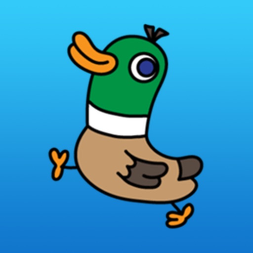 Happy Duck Sticker