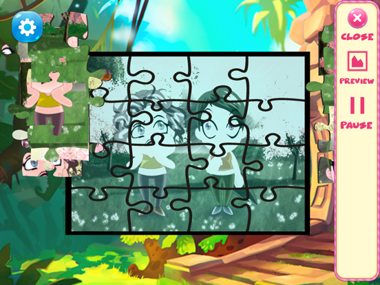 lovely little girls puzzle games iPad screenshot