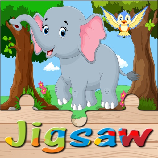 Animals Jungle Farm Jigsaw Puzzles Free Kids Game icon