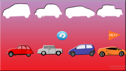 Fun Filled Learning Kids Car Shapes Stencil Puzzle iPhone screenshot