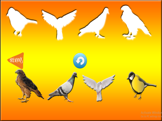 Fun Learning Birds Stencil for Kids iPad screenshot