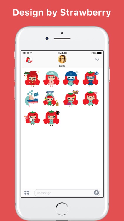 Strawberry Style adventures stickers for iMessage