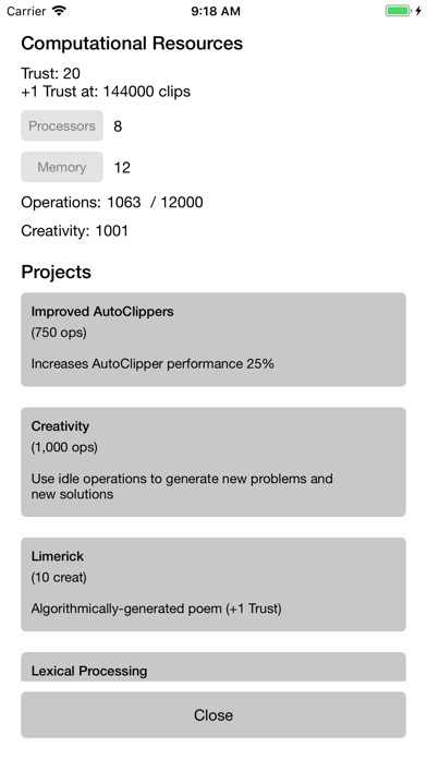 Paperclips Game Clicker screenshot 2