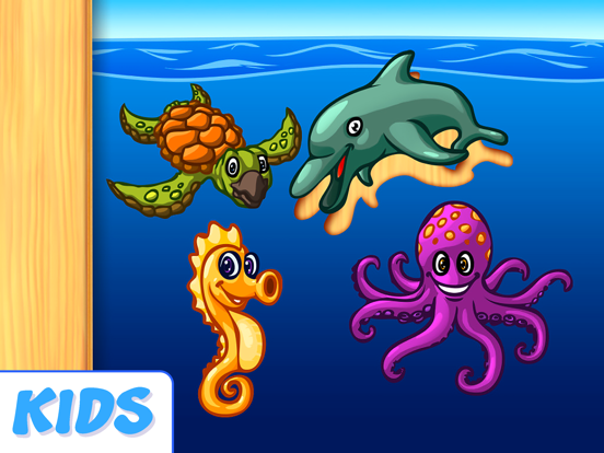 Screenshot #5 pour Gratuit océan Animaux Puzzle pour kindergartners