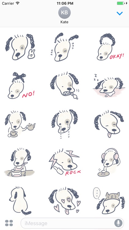 Daily Life Of Bob The Cute Dog Sticker