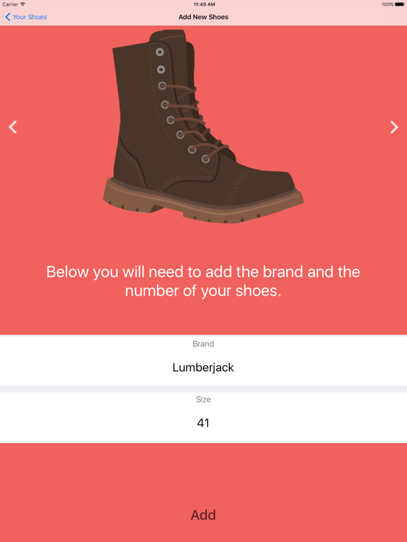 Screenshot #6 pour EasyShoes - Shoe Size Reminder