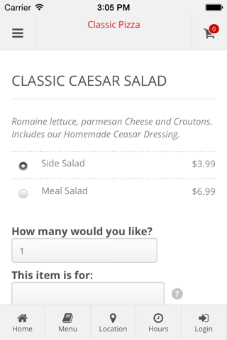 Classic Pizza Online Ordering screenshot 3