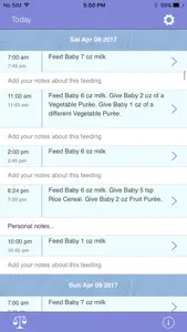 WeanBaby screenshot #2 for iPhone