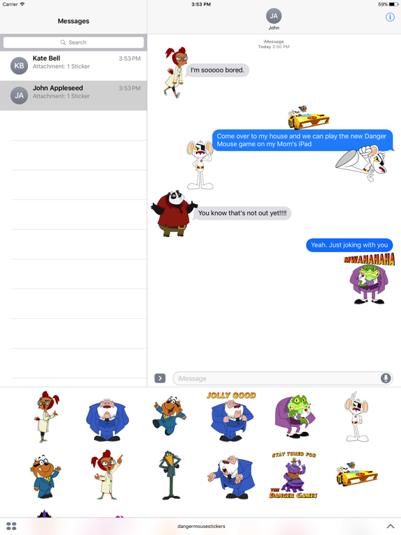 Screenshot #4 pour Danger Mouse Stickers