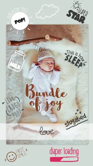 Baby Photo Story - Pregnancy Milestones Camera screenshot 5