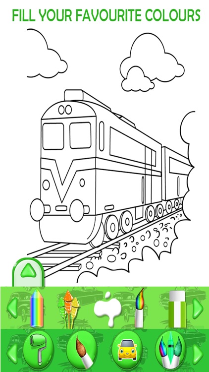 Vehicles Kids Coloring Book screenshot-3