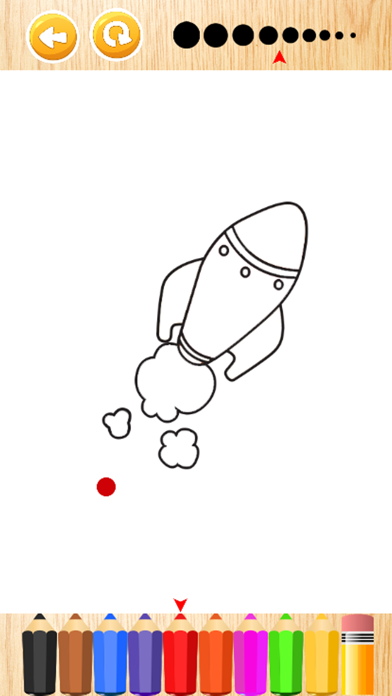 子供のゲームのためのロケット宇宙塗り絵のおすすめ画像3