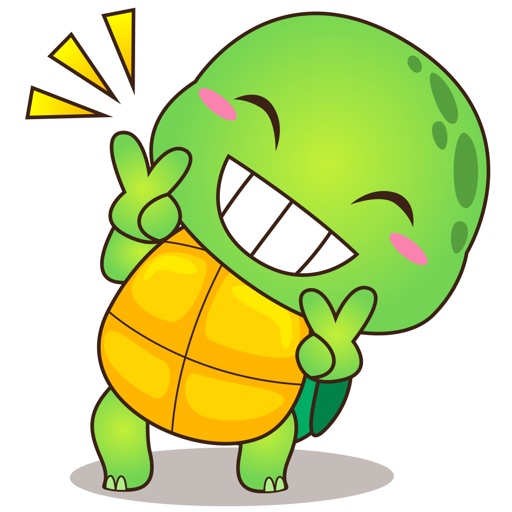 Pura the funny turtle 2 for iMessage Sticker