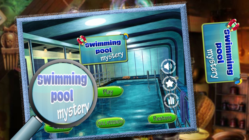 #1. Swimming Pool Mystery Search Hidden Objects Game (iOS) 由: Ajaysinh Jadeja