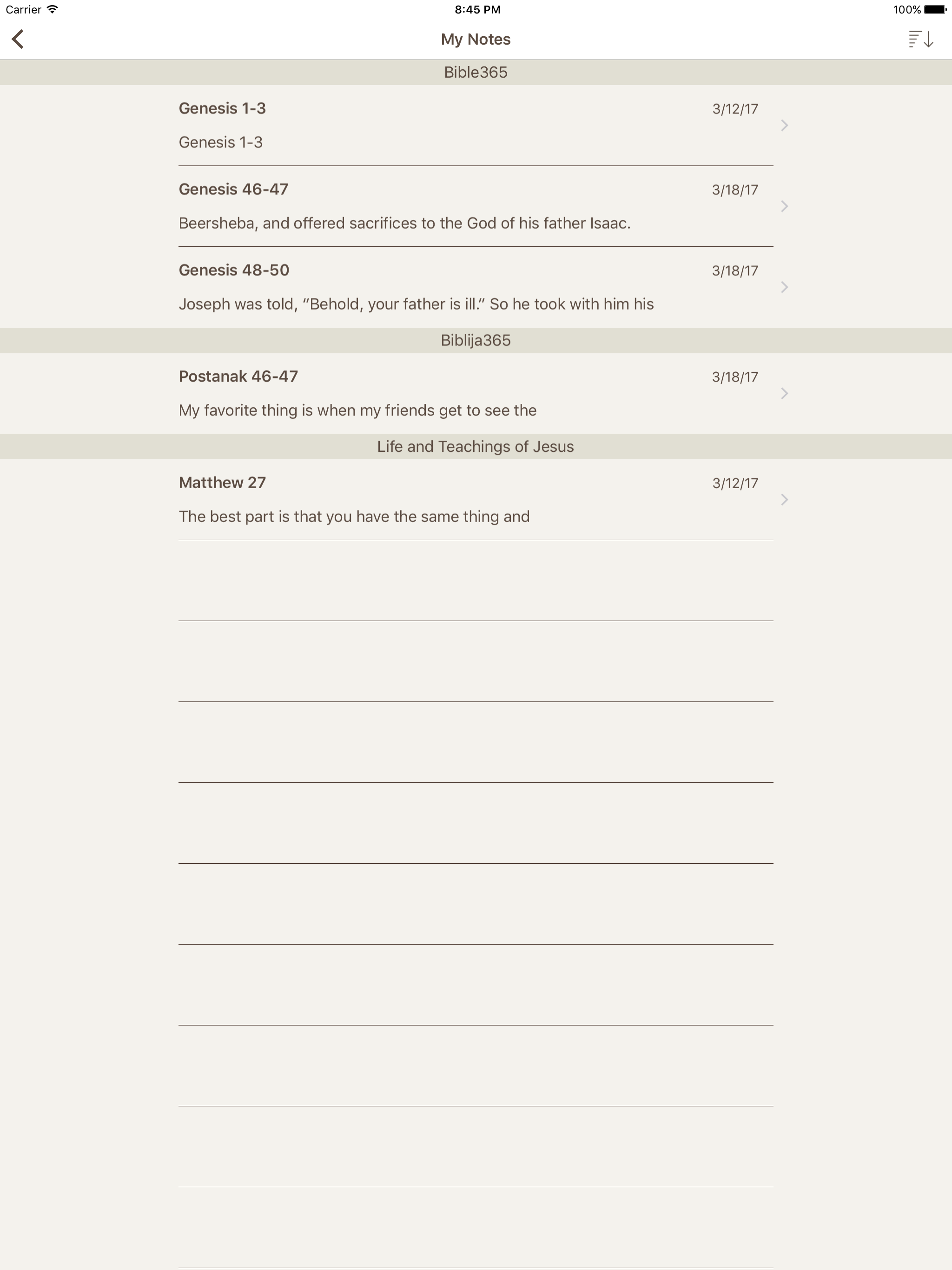 Biblija365 screenshot 10