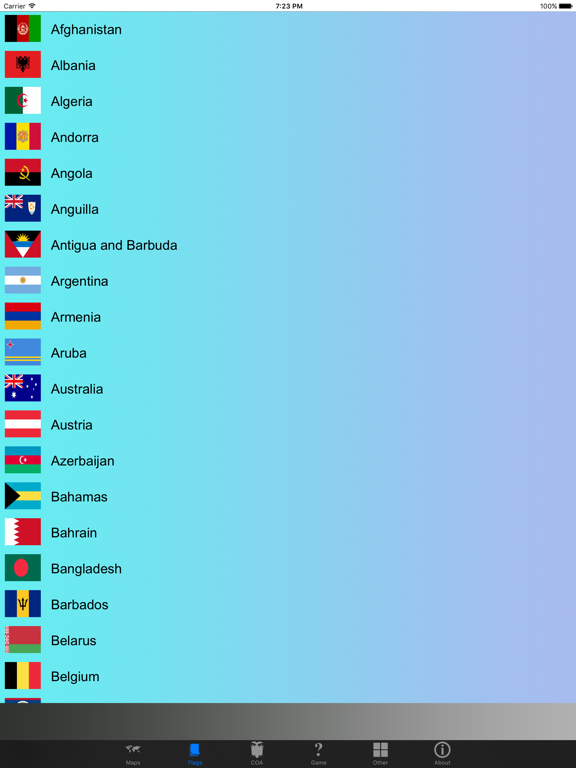 Screenshot #6 pour Country Flags, Maps, Capitals