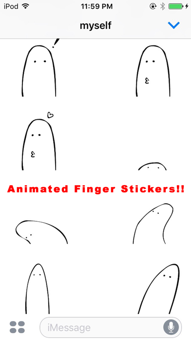 Finger Animated Stickersのおすすめ画像1