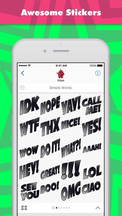 Simple Words stickers by Vito