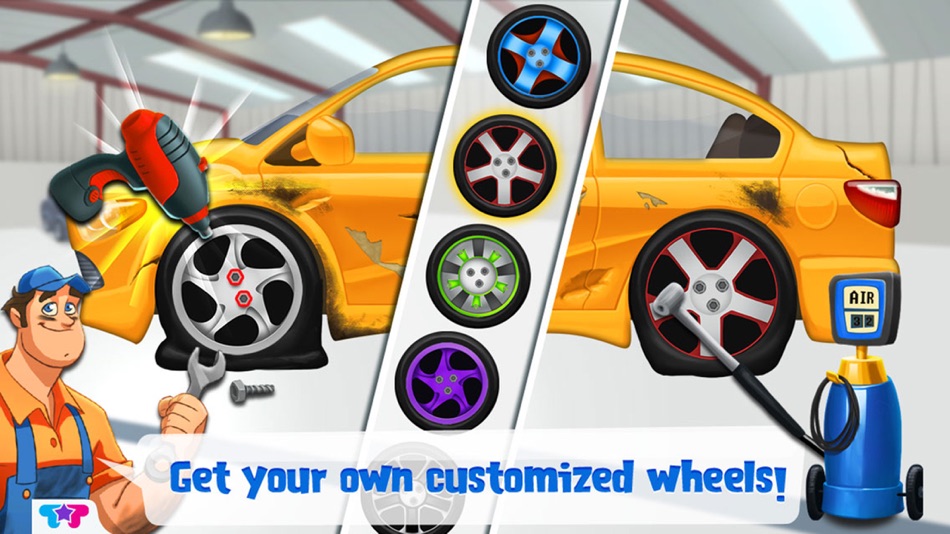 #4. Mechanic Mike - First Tune Up (iOS) 由: Kids Fun Club by TabTale
