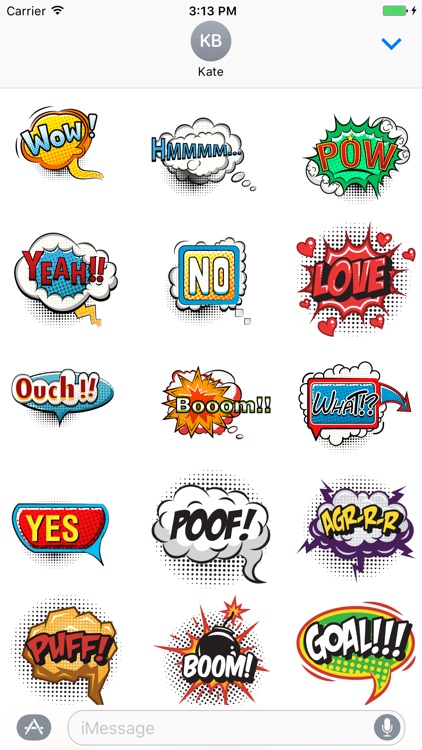 Comic Pop Art Stickers