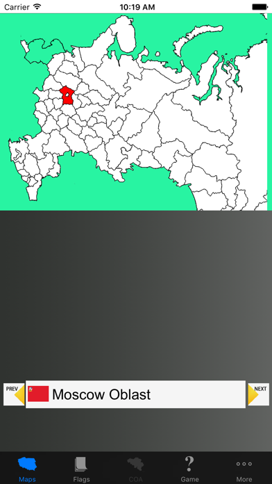 Screenshot #1 pour Russia State Maps, Flags and Capitals