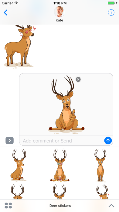 How to cancel & delete Deer - Stickers for iMessage from iphone & ipad 4